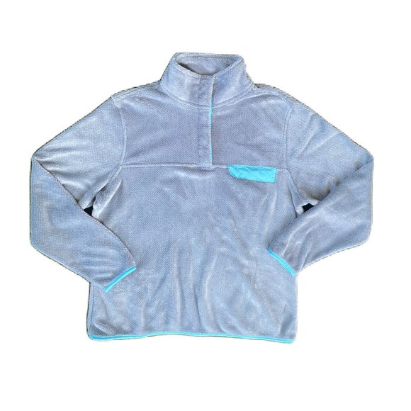 JACHS Cabin Sweater Pullover Womens Long Sleeve 1/4 Gray Fleece Medium Casual - Picture 3 of 8